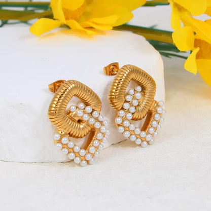 Square Pearl Earrings