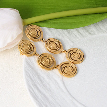 Spiral Drop Earrings