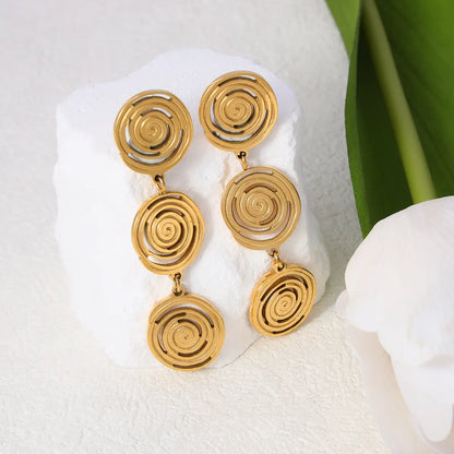 Spiral Drop Earrings