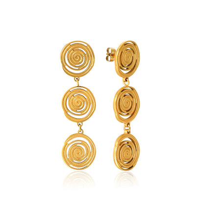 Spiral Drop Earrings