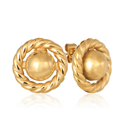 Button Earrings