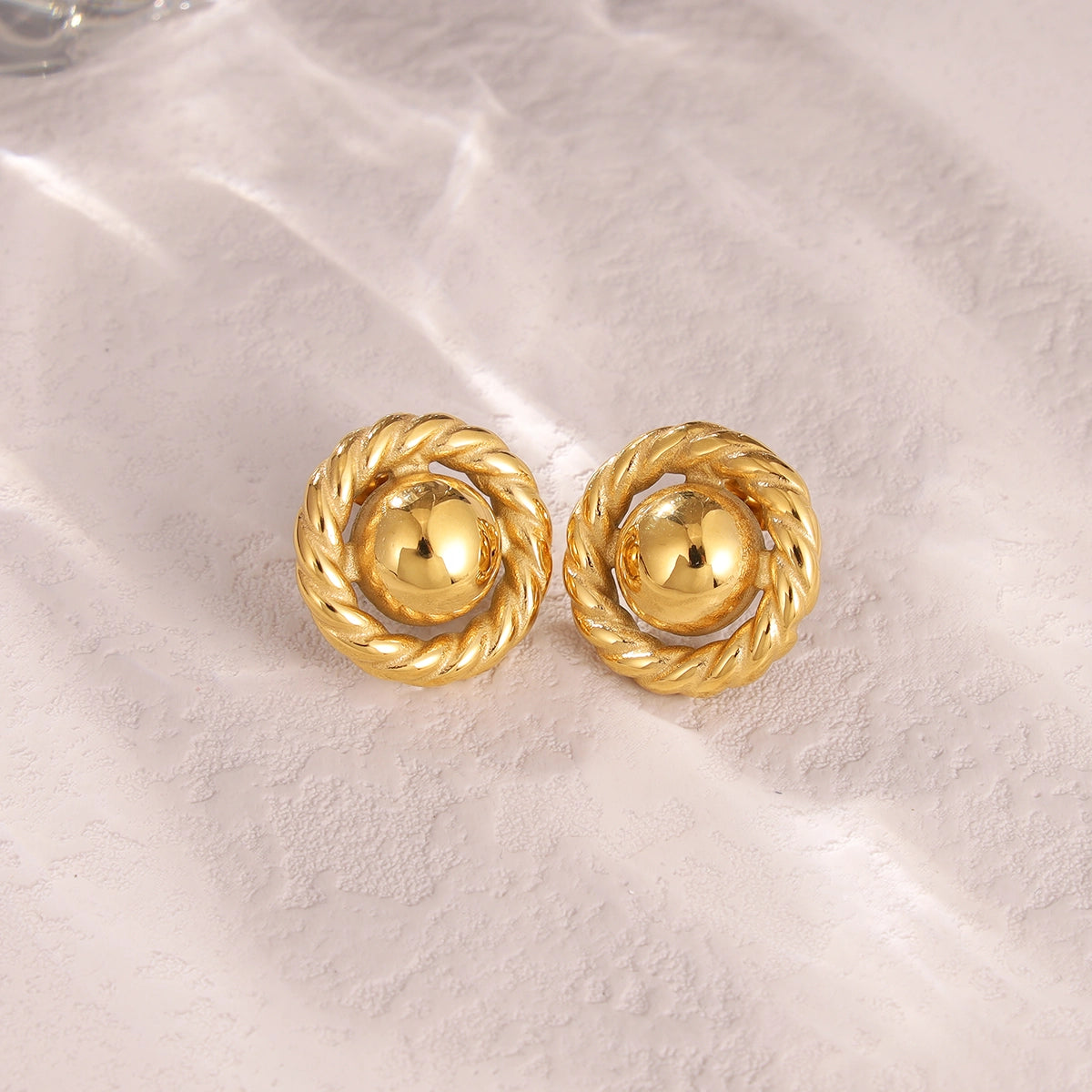 Button Earrings