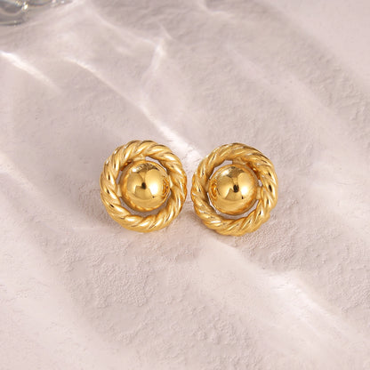 Button Earrings