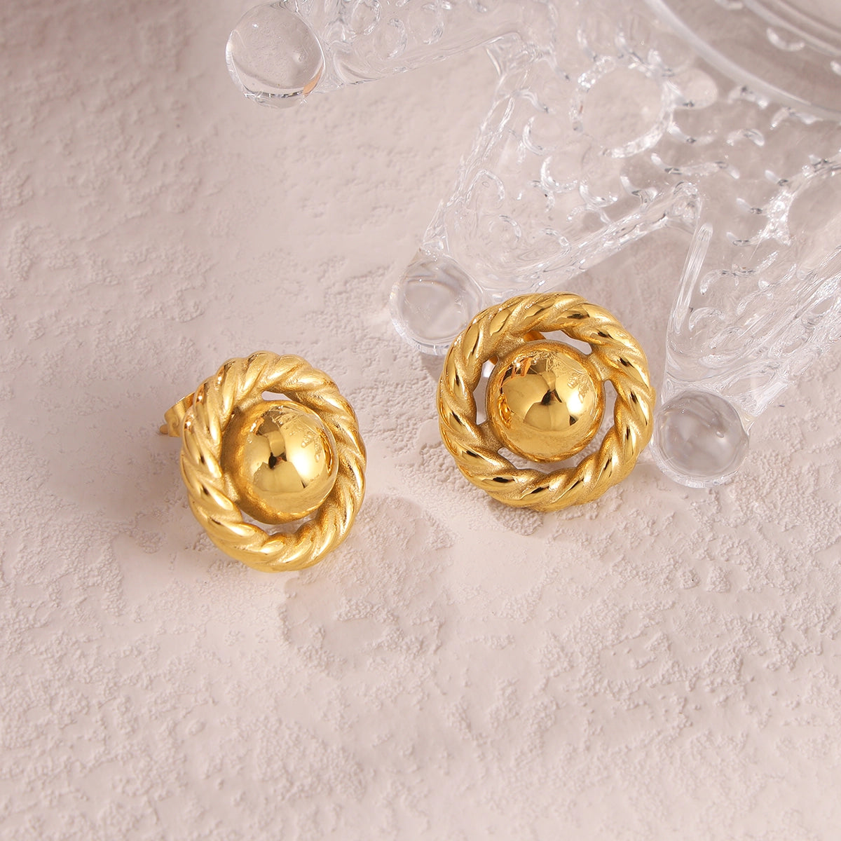 Button Earrings