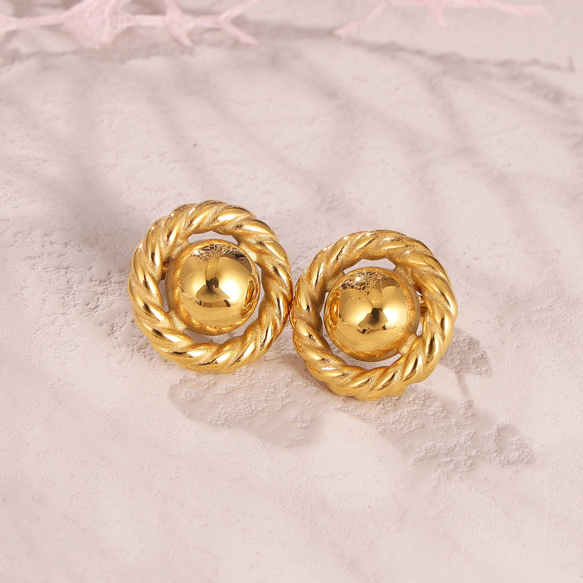 Button Earrings