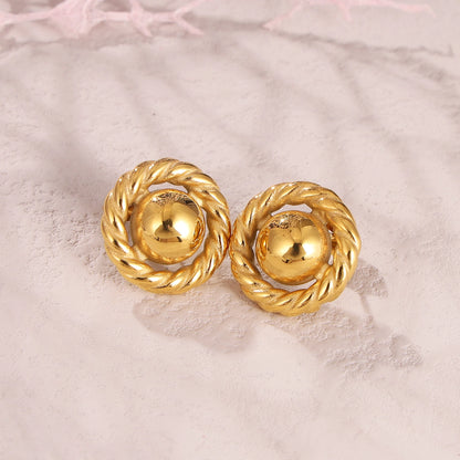 Button Earrings