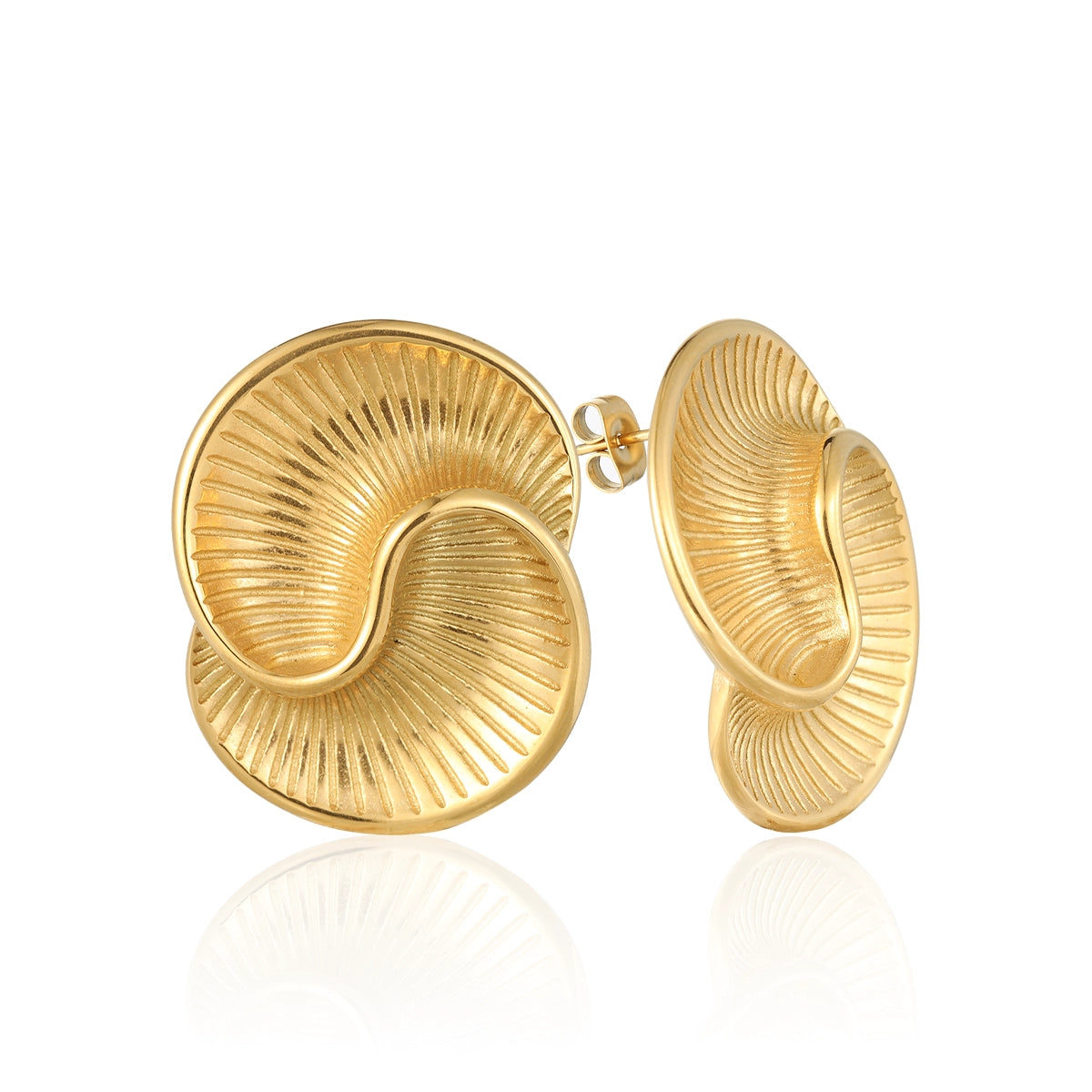 Spiral Stud Earrings