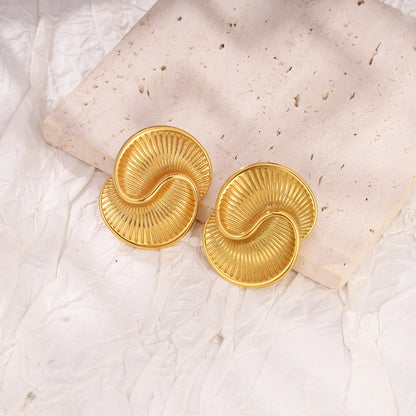 Spiral Stud Earrings