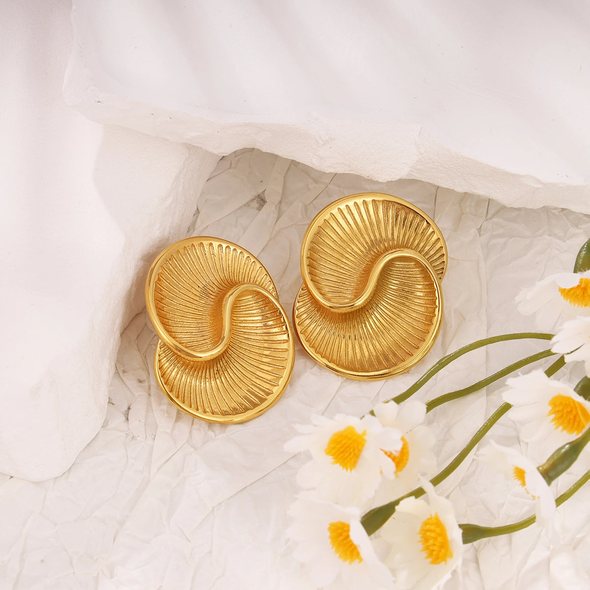 Spiral Stud Earrings