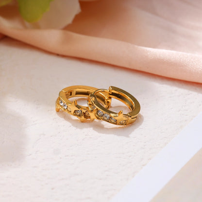 Mini Star Diamond Earrings