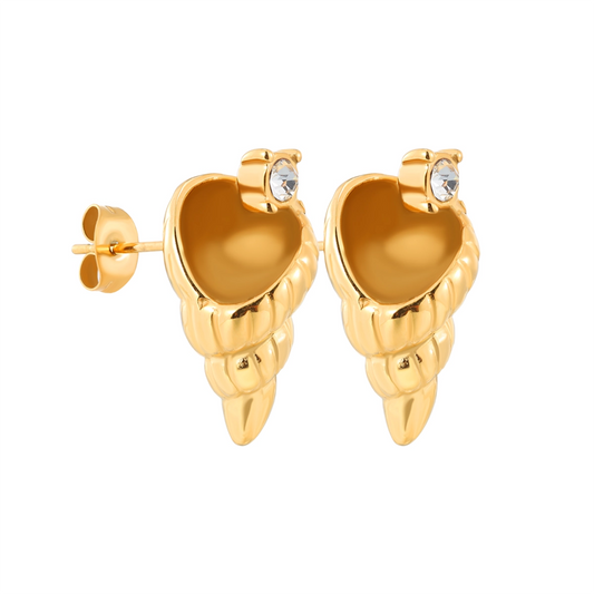 Conch Diamond Earrings