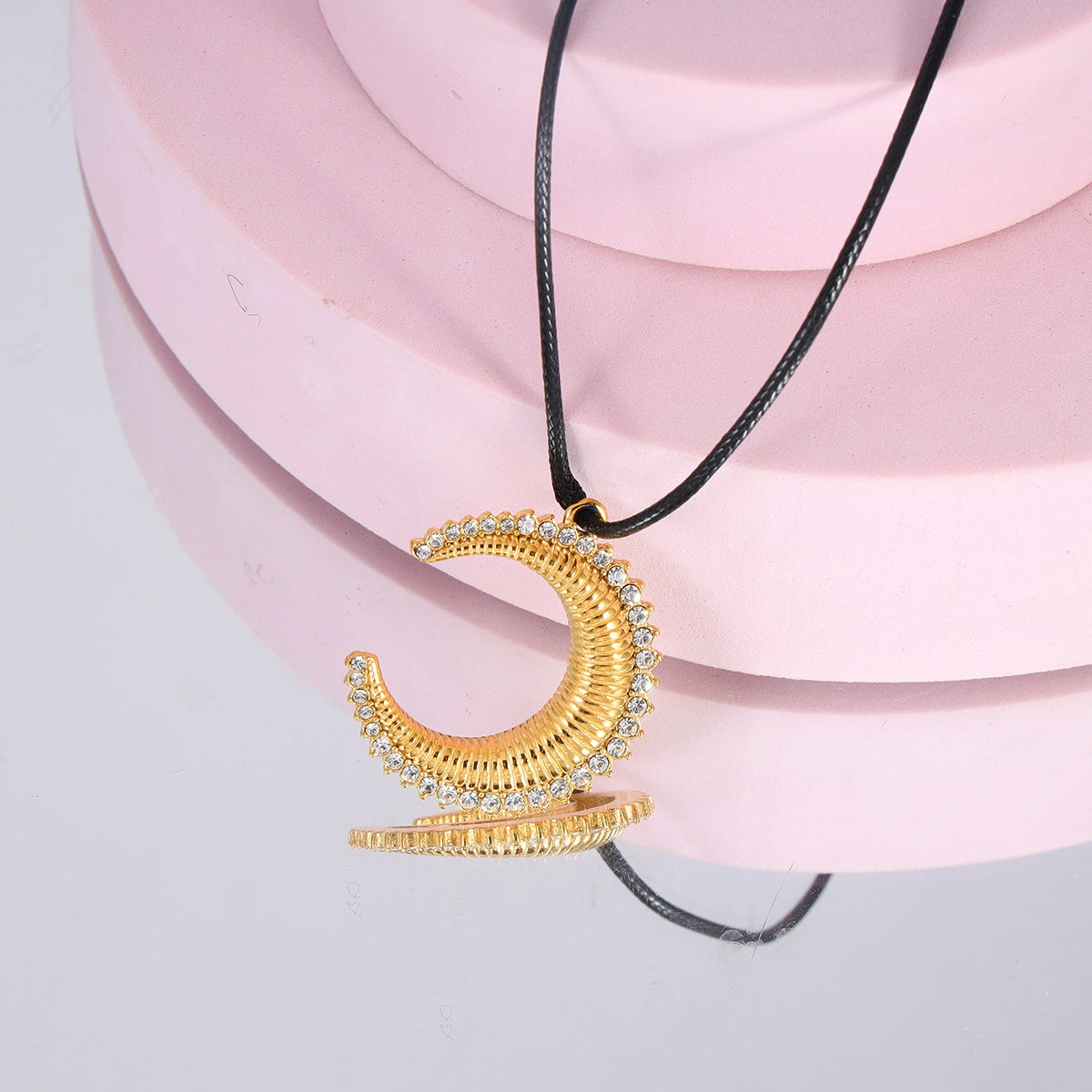 Czech Stone Moon Necklace