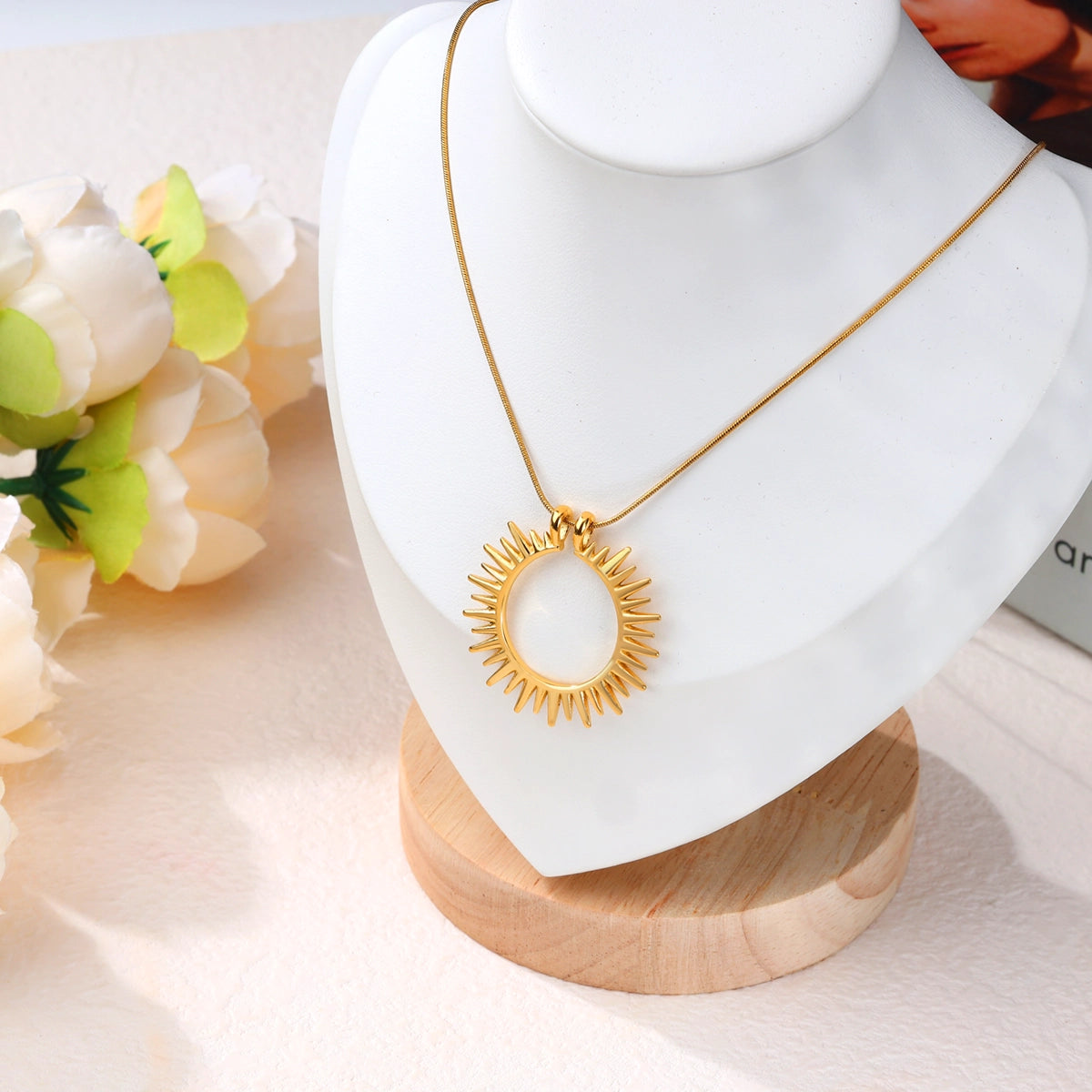 Sun Pendant Necklace
