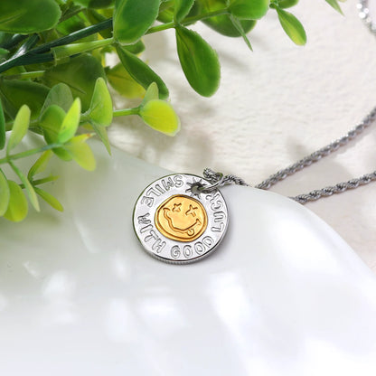 Smiling Good Luck Pendant Necklace