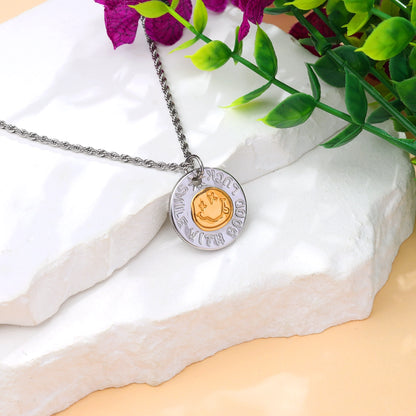 Smiling Good Luck Pendant Necklace