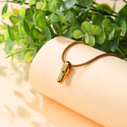 Pill Pendant Necklace