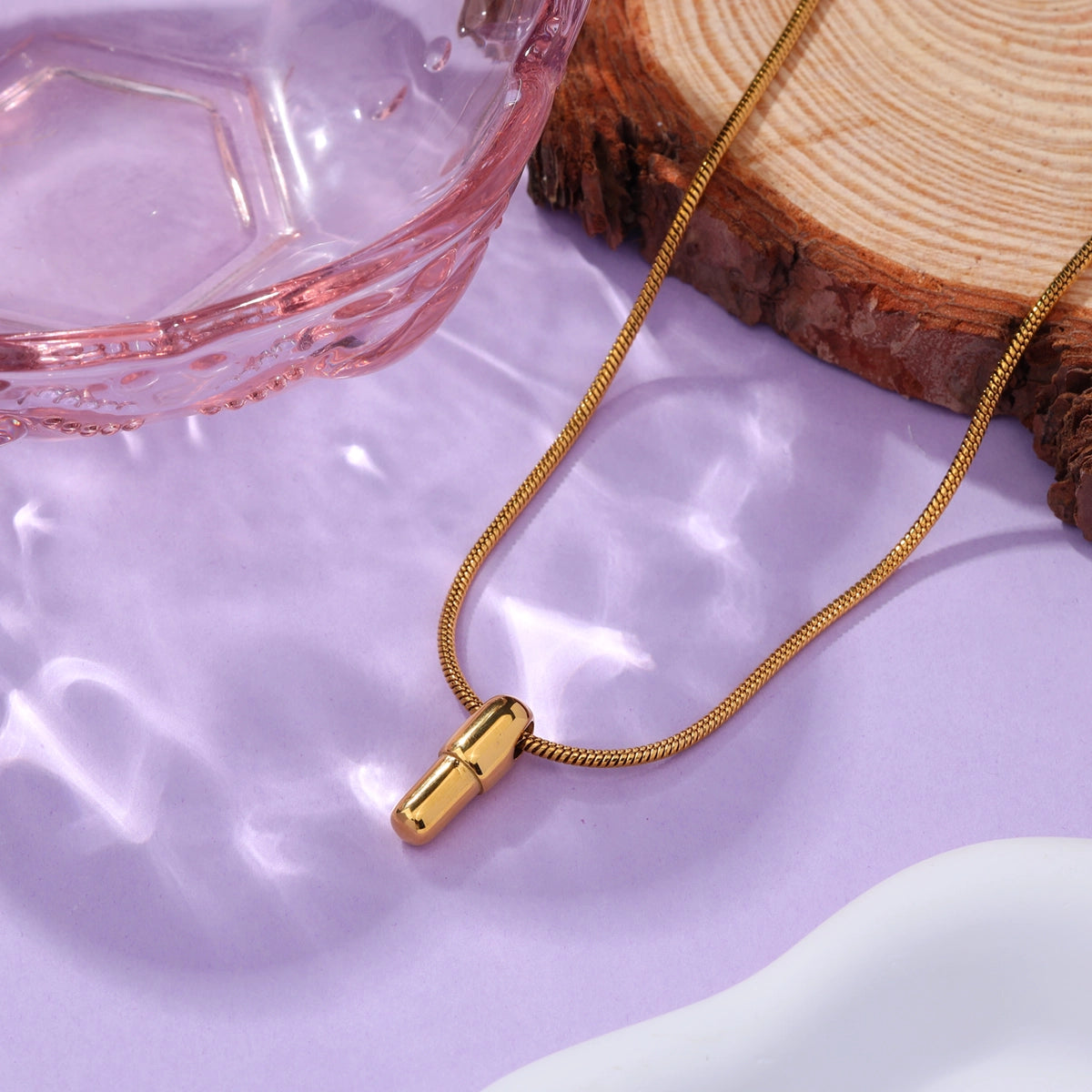 Pill Pendant Necklace