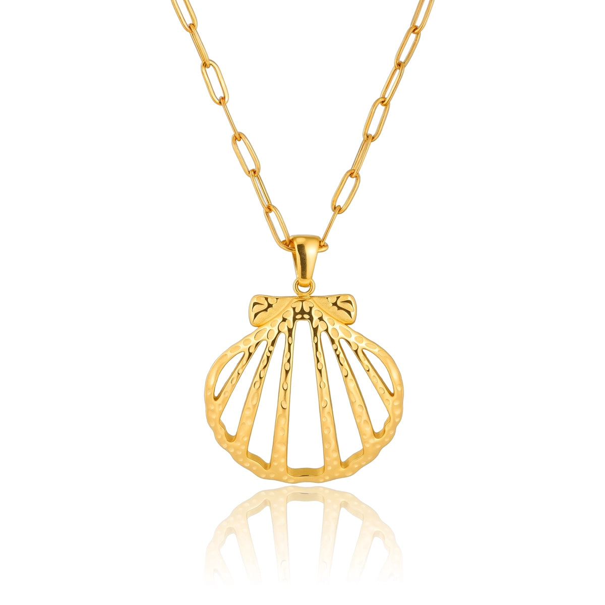 Hollow Shell Pendant Necklace