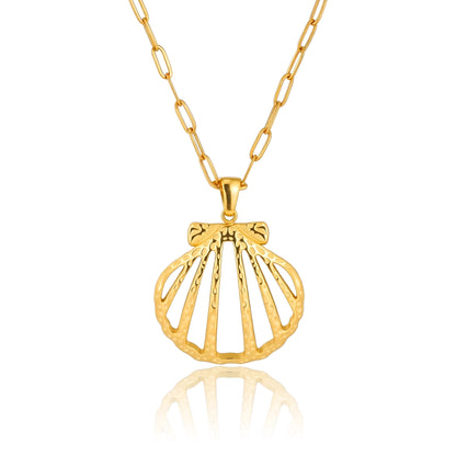Hollow Shell Pendant Necklace