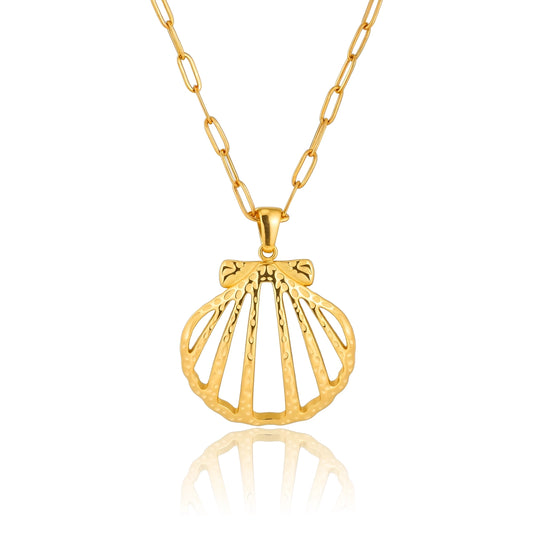 Hollow Shell Pendant Necklace