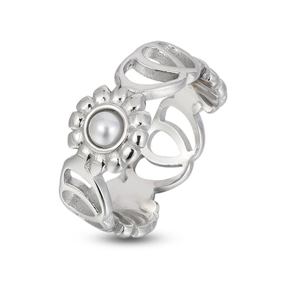 Double Heart Chrysanthemum Ring