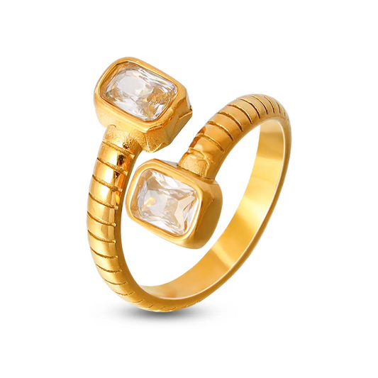 Square Zircon Ring