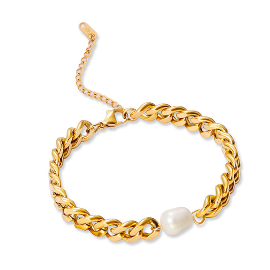 Freshwater Pearl Chain Bracelet