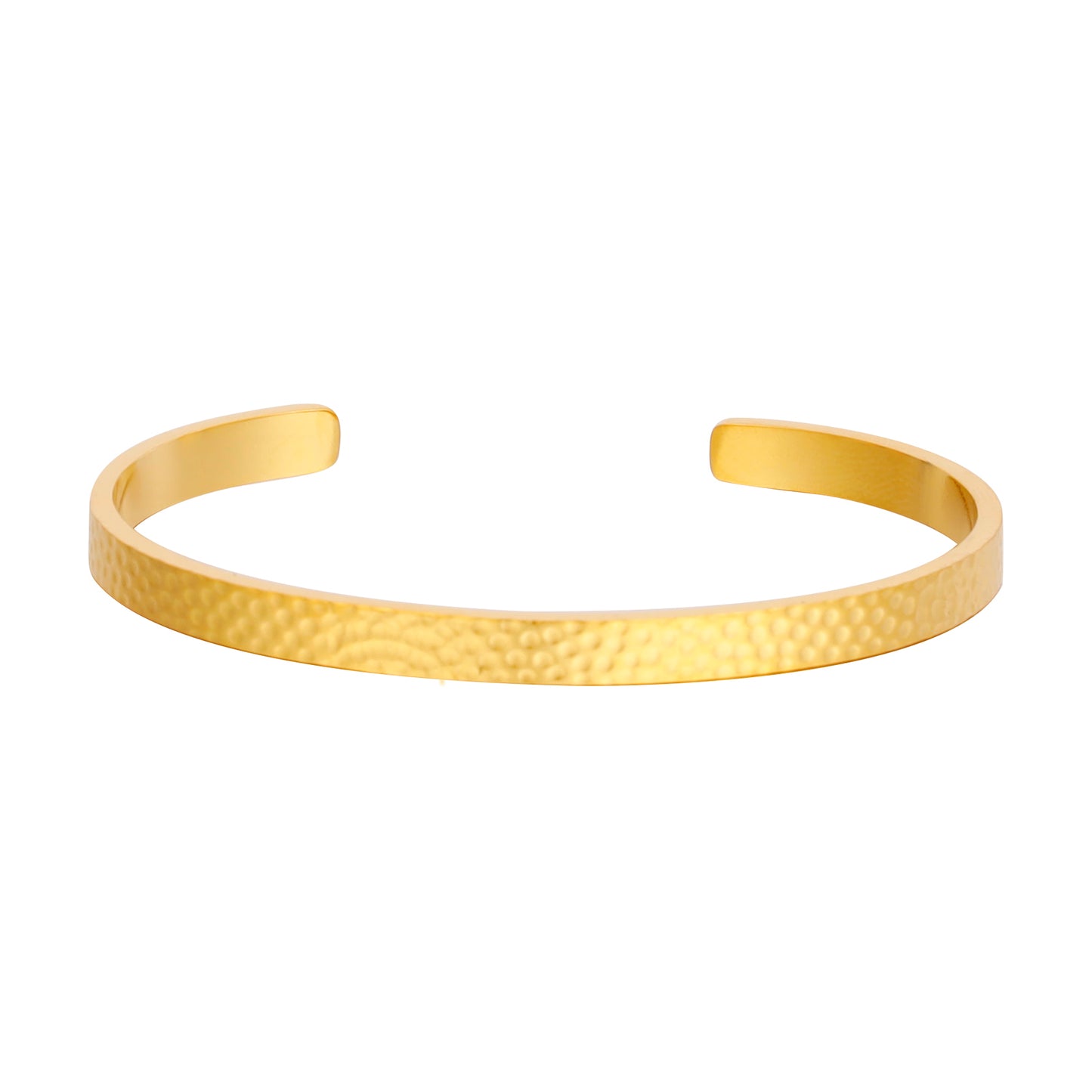 Hammered Gold Cuff Bracelet