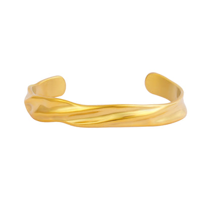 Hammered Gold Cuff Bracelet