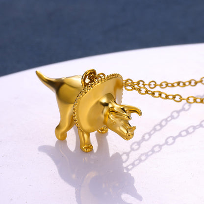 Ceratopsian Pendant Necklace