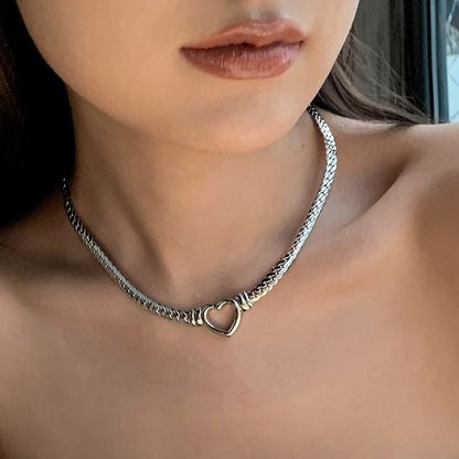 Heart Clavicle Chain Necklace