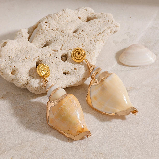 Conch Shell  Earrings