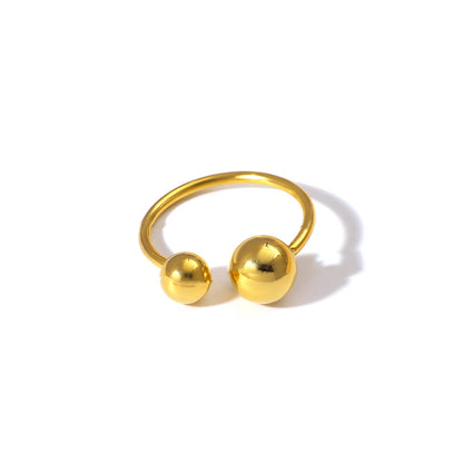 Beaded Multi-layered Asymmetric Open Ring