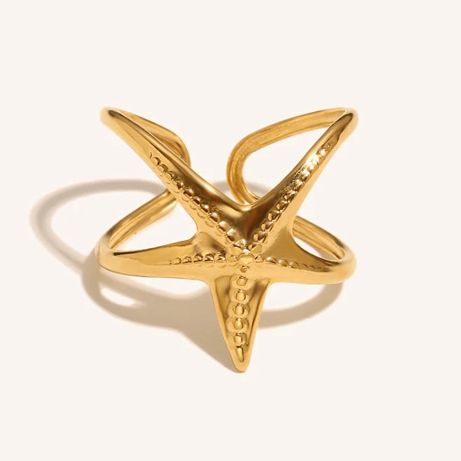 Starfish Open Ring