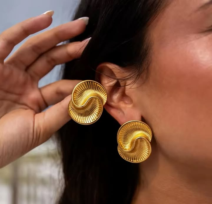 Spiral Stud Earrings